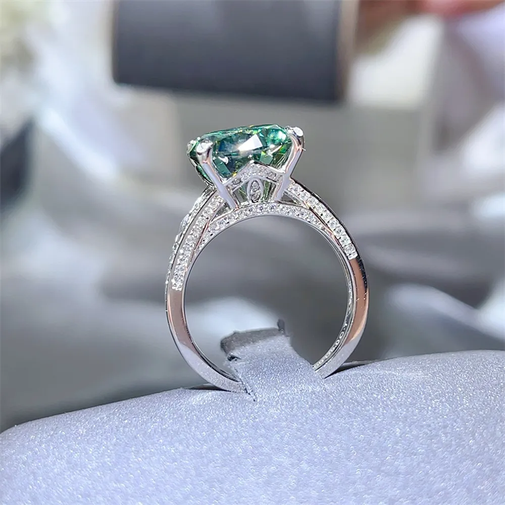 5 Carat Moissanite 925 Sterling Silver Ring, image 3