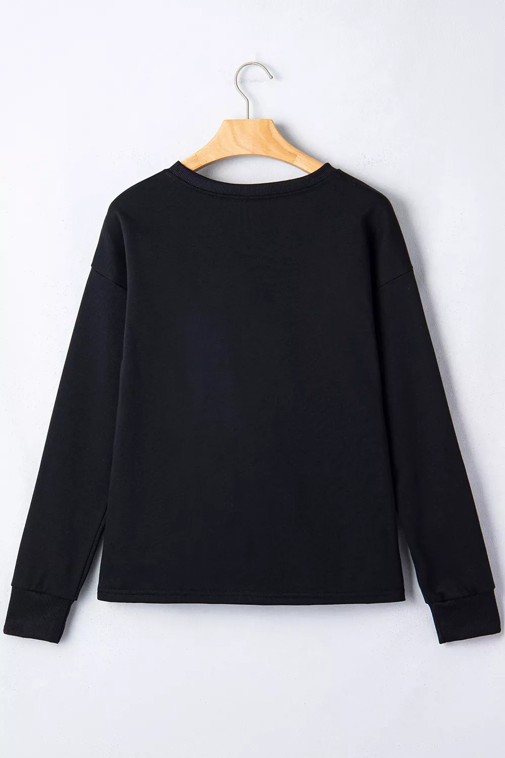Round Neck Ghost Print Regular Fit Graphic Long Sleeve T-Shirt, image 4