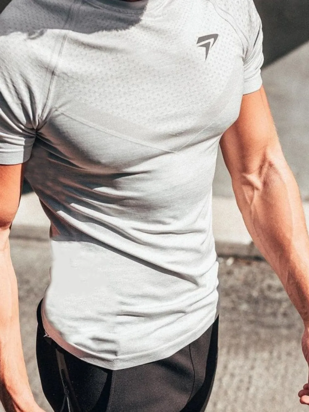 Men's Plus Size Round Neck Short Sleeve T-Shirt, image 2