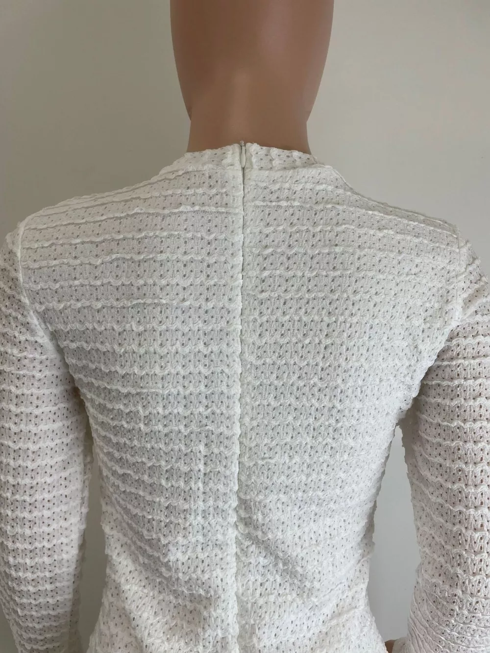 Textured Decor Button Midi Dress, image 5