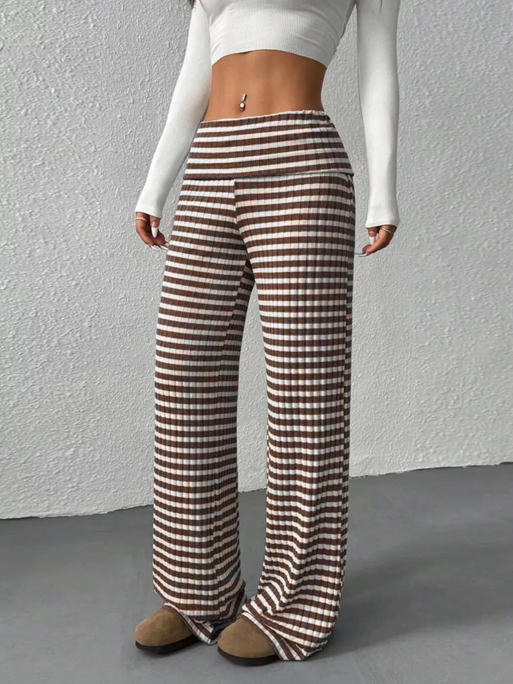 Striped Wide Leg Pants, image 6