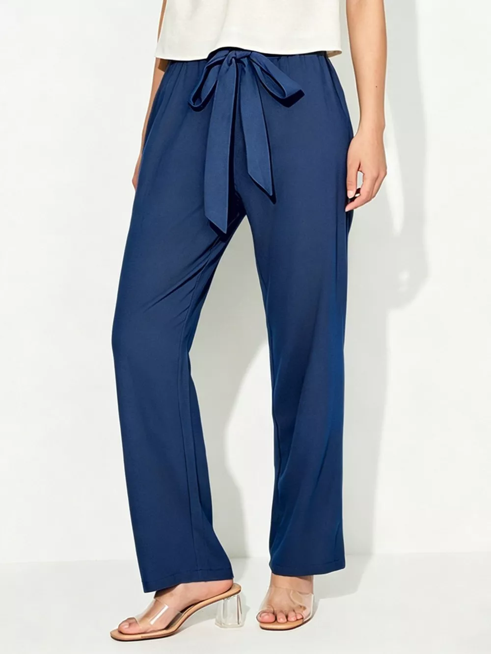 Tied Wide Leg Pants, image 4