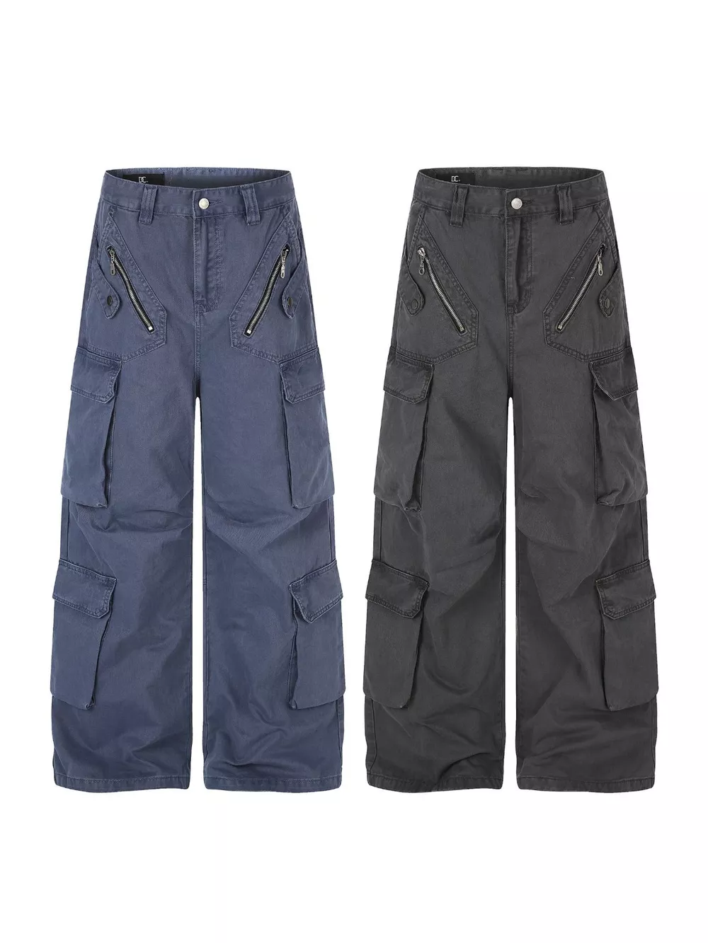 Men's Wide Leg Cargo Pants, image 6