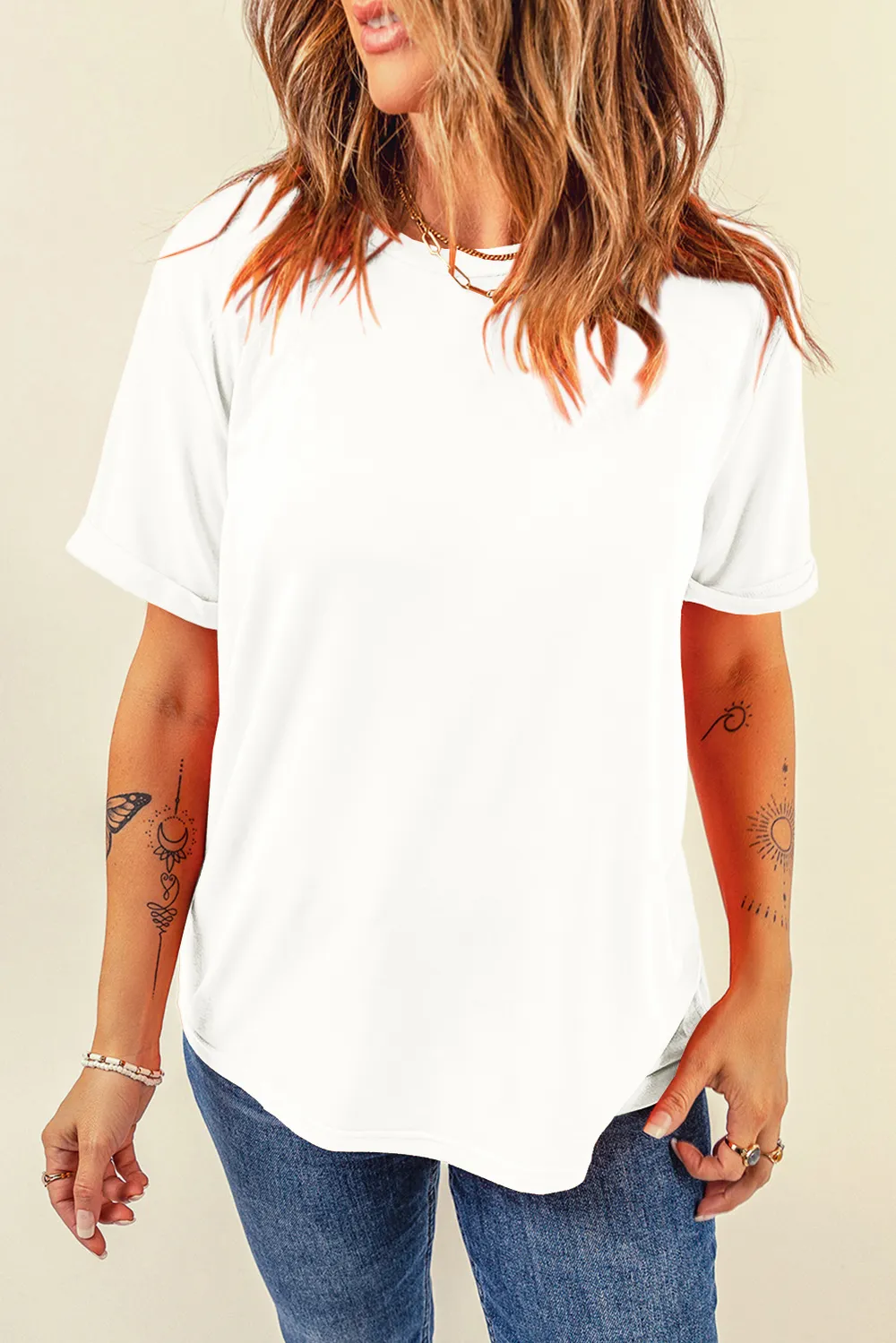 Round Neck Short Sleeve T-Shirt, image 11
