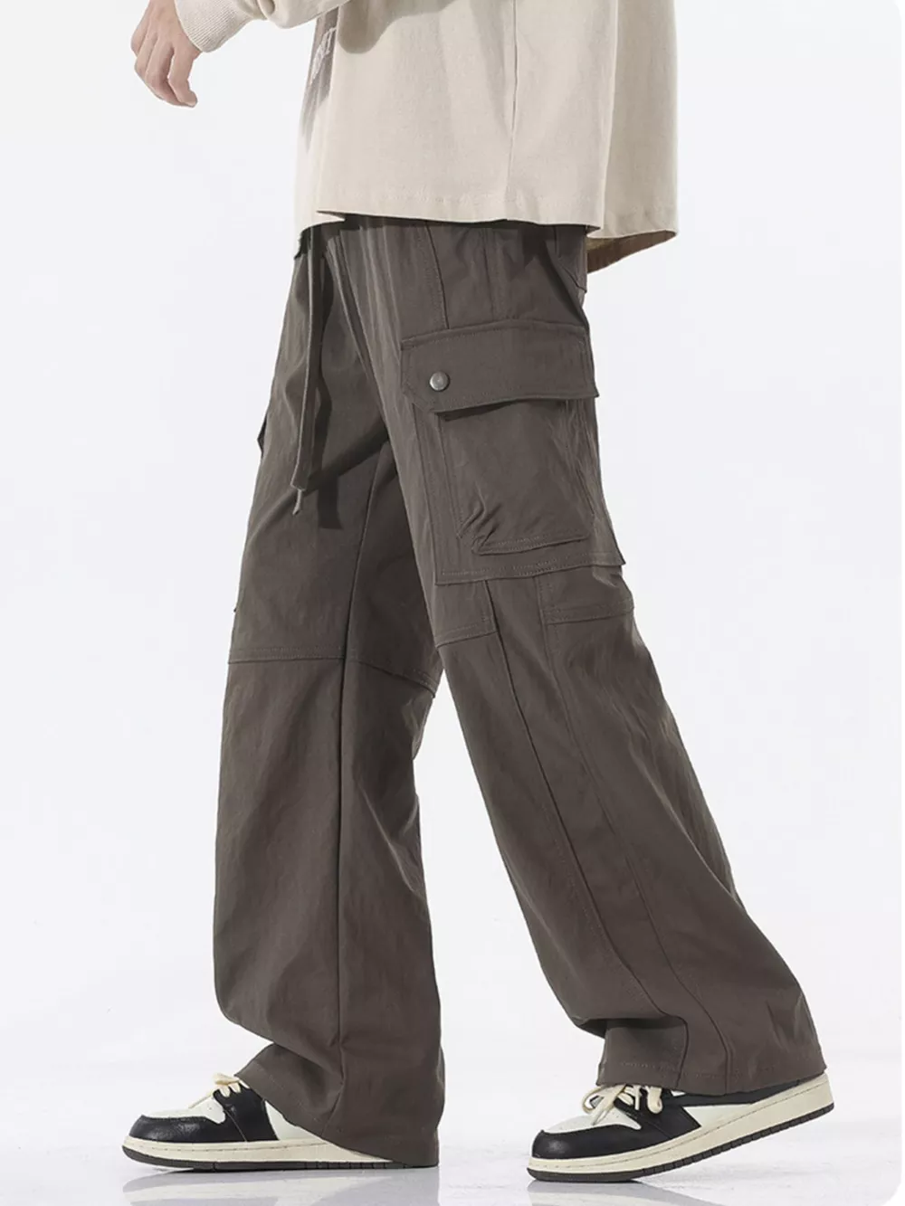 Men's Full Size Multi-Pocket Cargo Utility Pants Plus Size, image 3