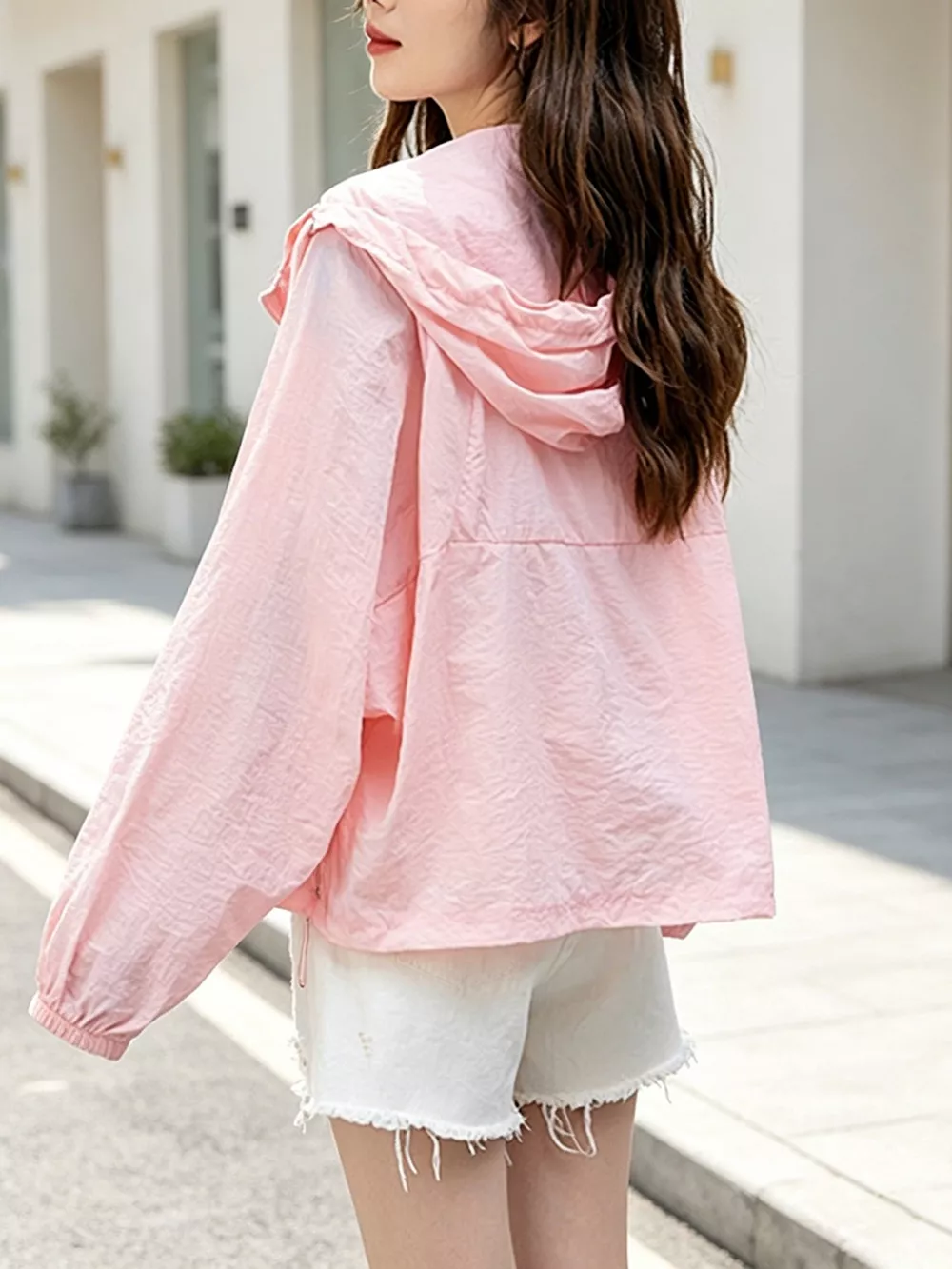 Lightweight Hooded Zip Up Jacket, image 8