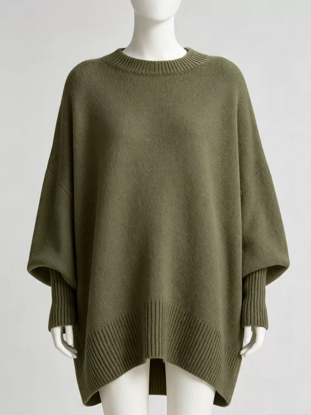 Oversized Batwing Sleeve Sweater, image 10