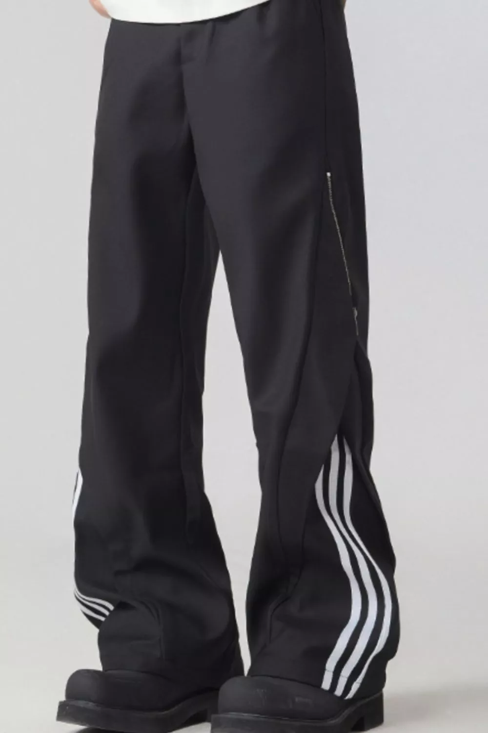 Men's Plus Size Side Stripe Wide Leg Pants, image 3