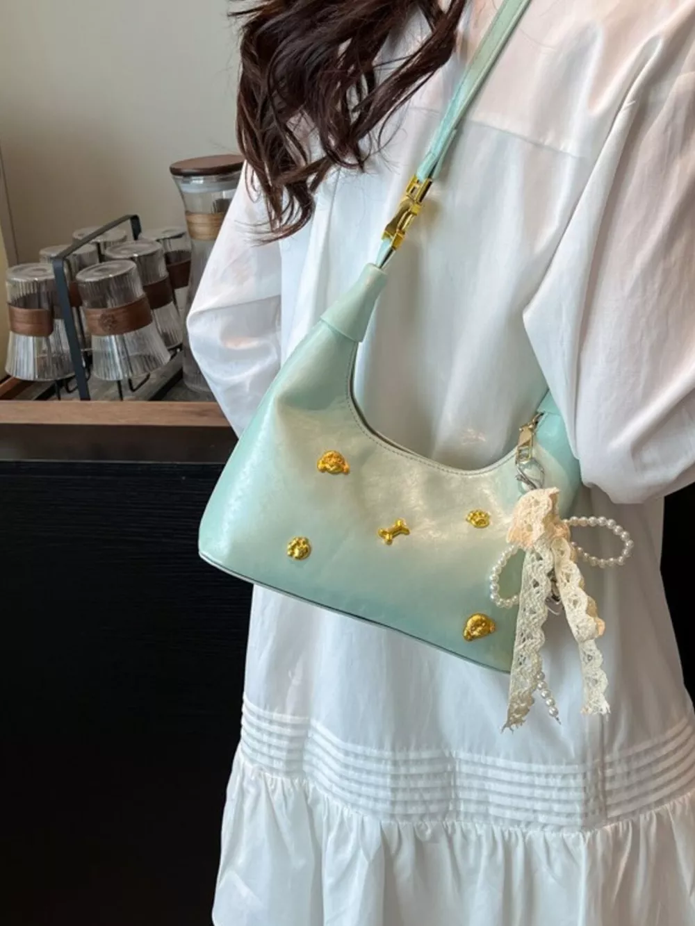 Embellished Hobo Crossbody Bag, image 5