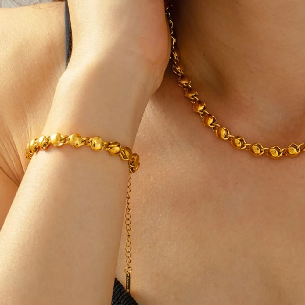 18K Gold-Plated Titanium Steel Bracelet, image 4