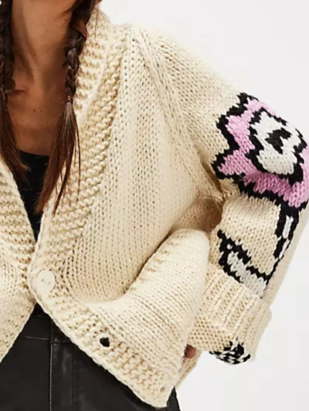 Button Up Long Sleeve Cardigan, image 2