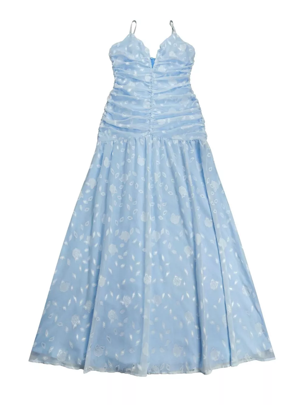 Ruched Spaghetti Strap Maxi Dress, image 6