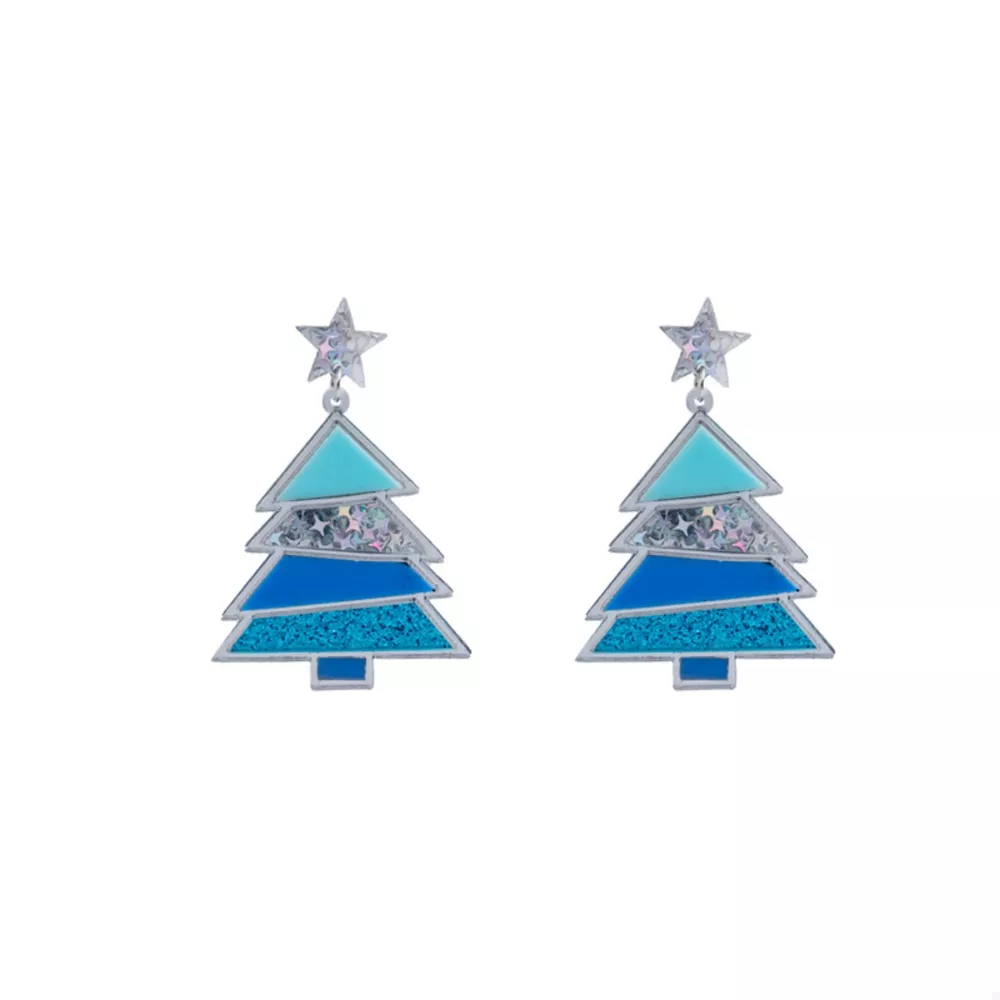 Christmas Tree Dangle Earrings, image 5