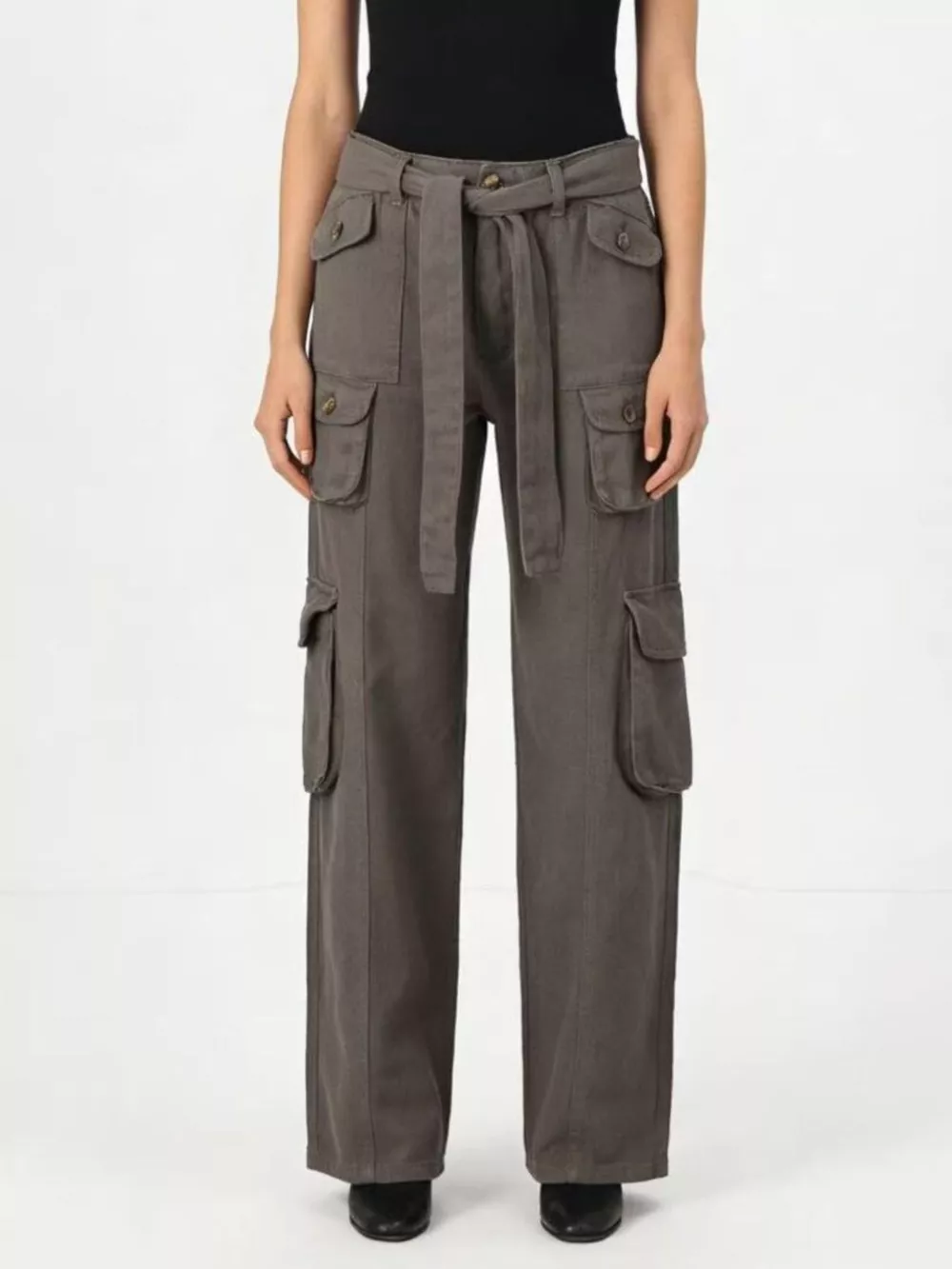 Wide Leg Cargo Jeans, image 3