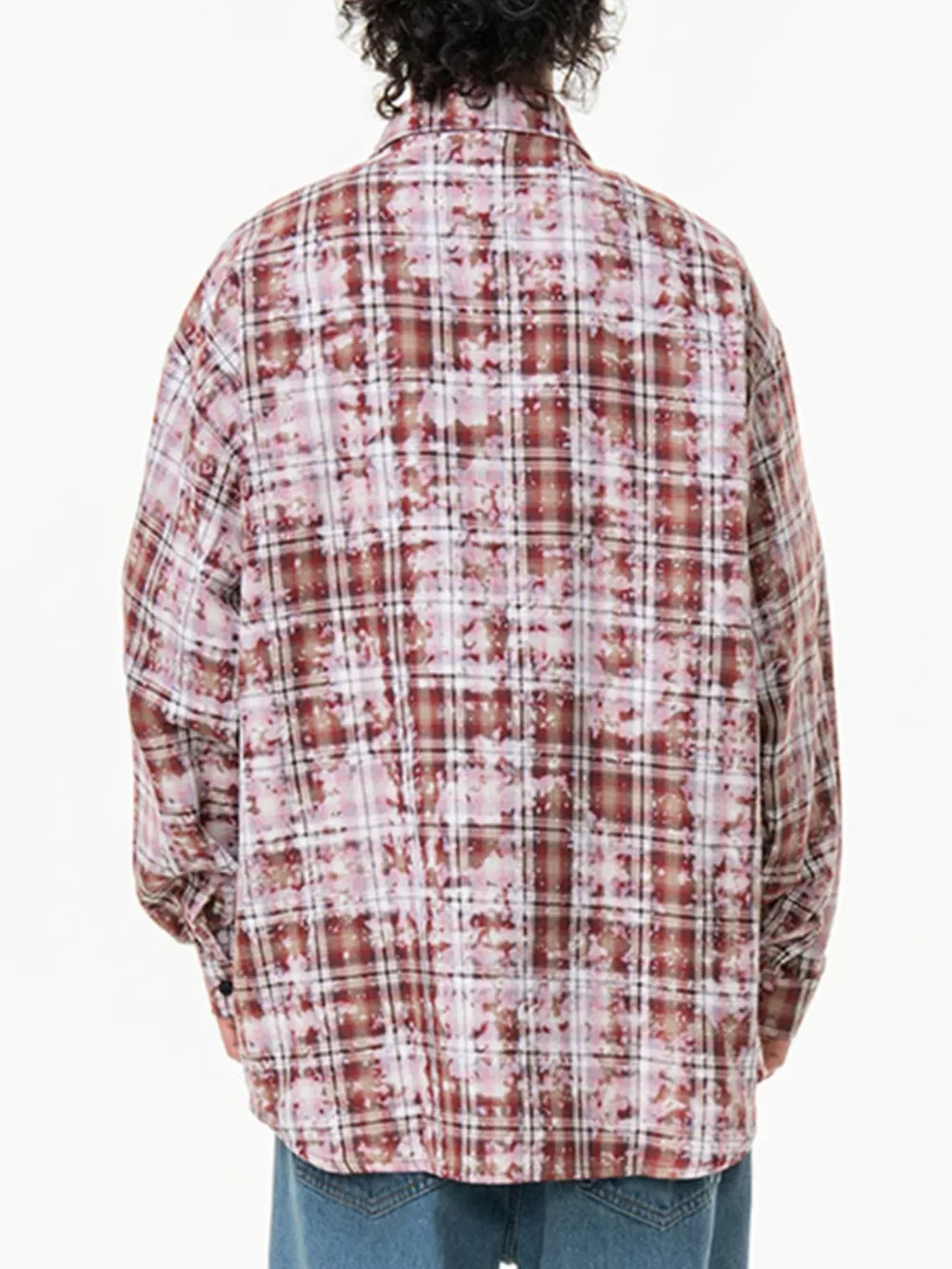 Men's Plus Size Plaid Button Up Long Sleeve Shirt, image 9