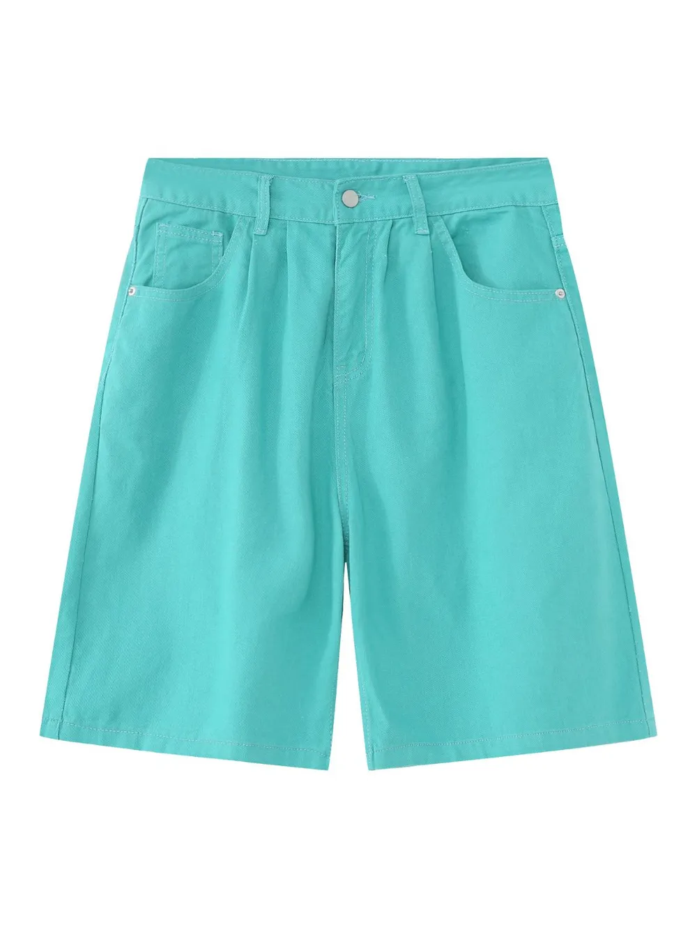 Mid Rise Denim Shorts, image 5