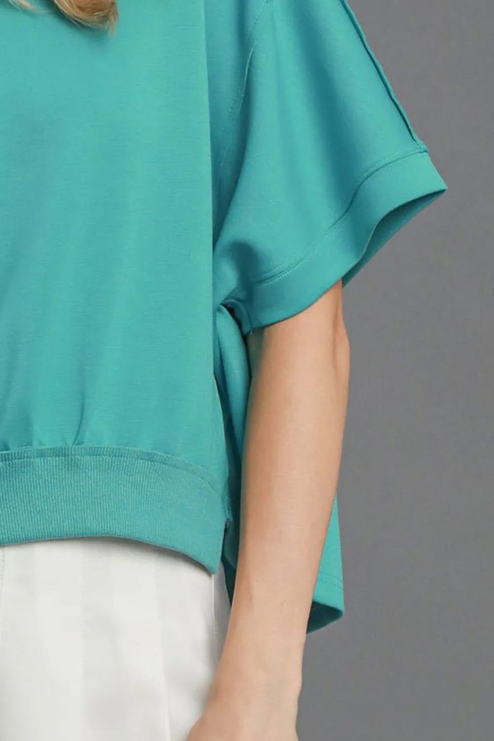 Full Size Lightweight Cropped Sweatshirt Plus Size, image 3