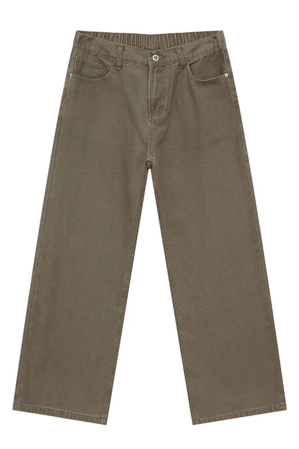 Straight-Leg Jeans with Back Elasticated Waistband, image 6