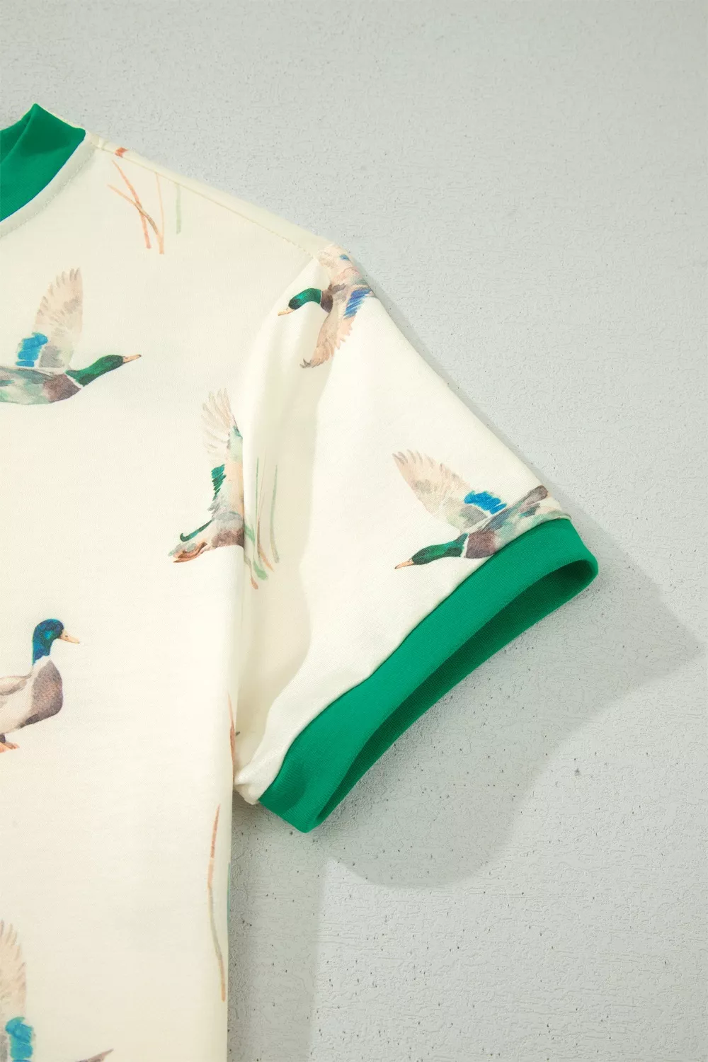 Mallard Printed Colorblock Trim Short Set, image 7