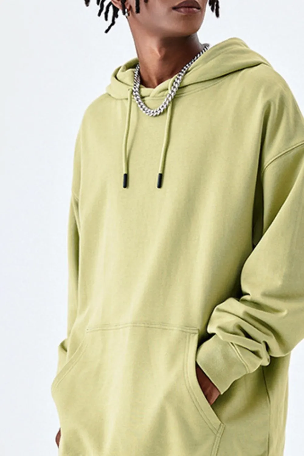 Men's Drawstring Kangaroo Pocket Hoodie, image 12