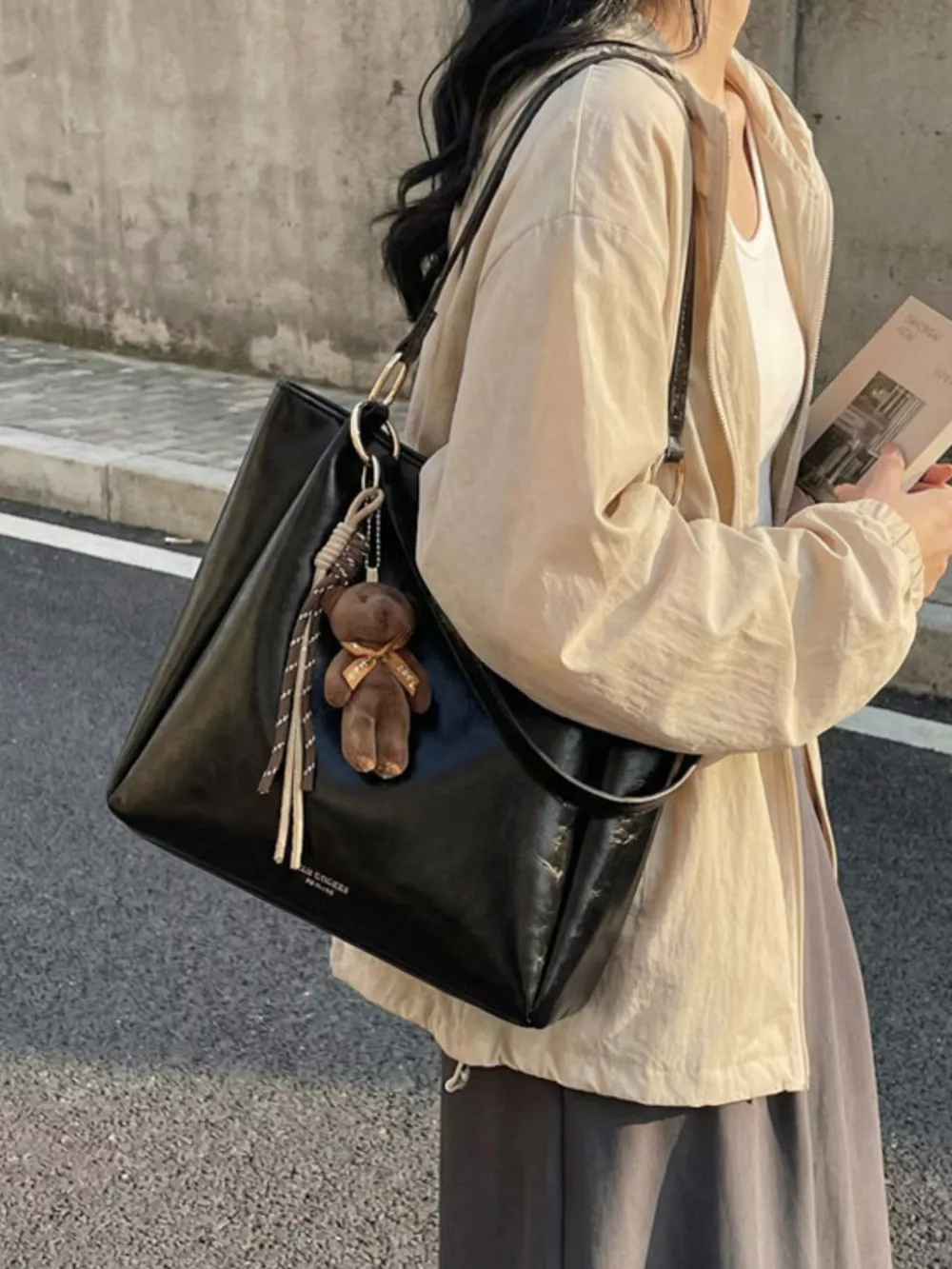 PU Leather Shoulder Bag
