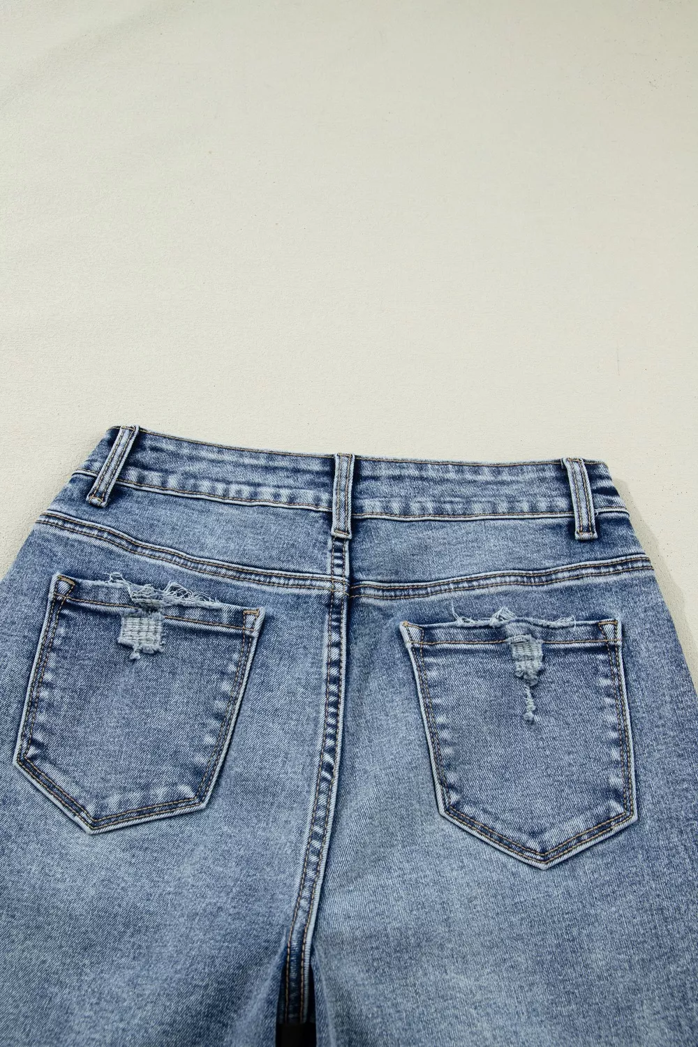 Cuffed Straight Loose Jeans, image 9