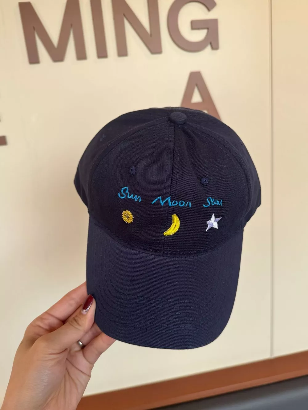 Sun Moon Star Embroidered Baseball Cap, image 7