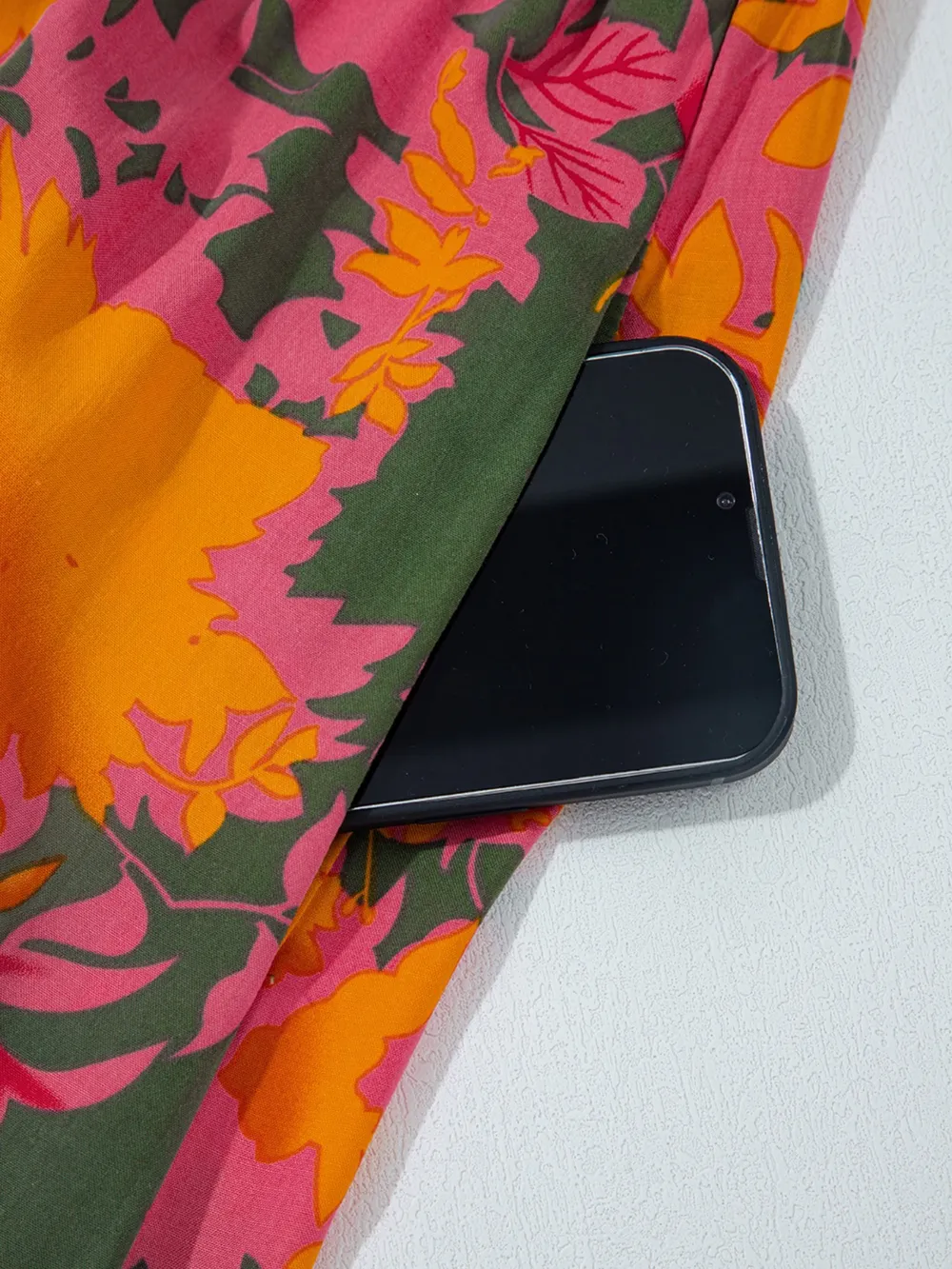 Smocked Floral Print Long Sleeve Maxi Dress, image 8