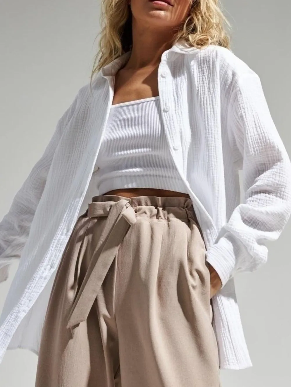 Button Up Long Sleeve Texture Shirt, image 20