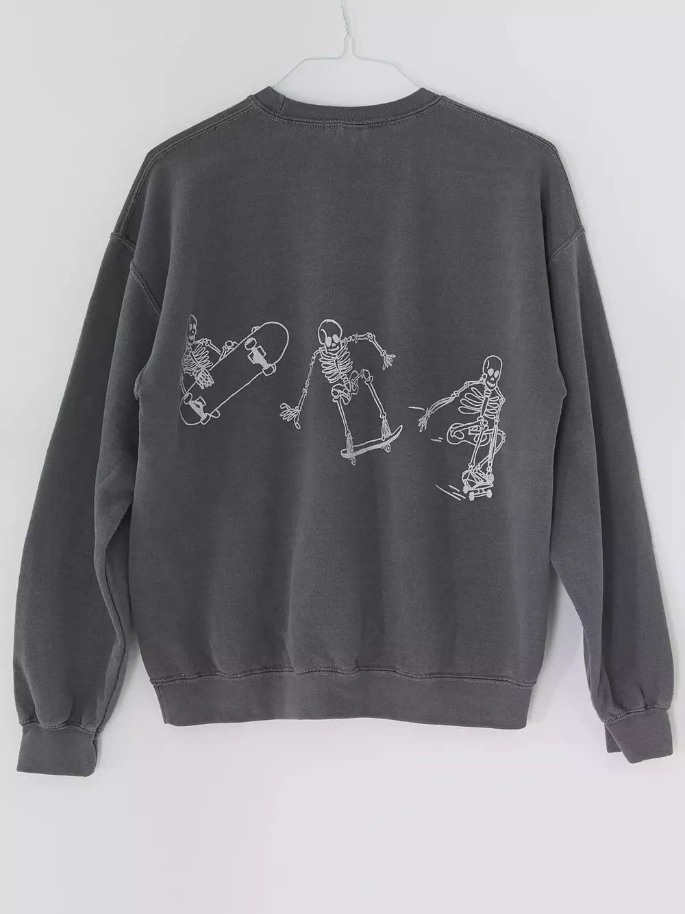 Skeleton Graphic Round Neck Sweatshirt, image 6