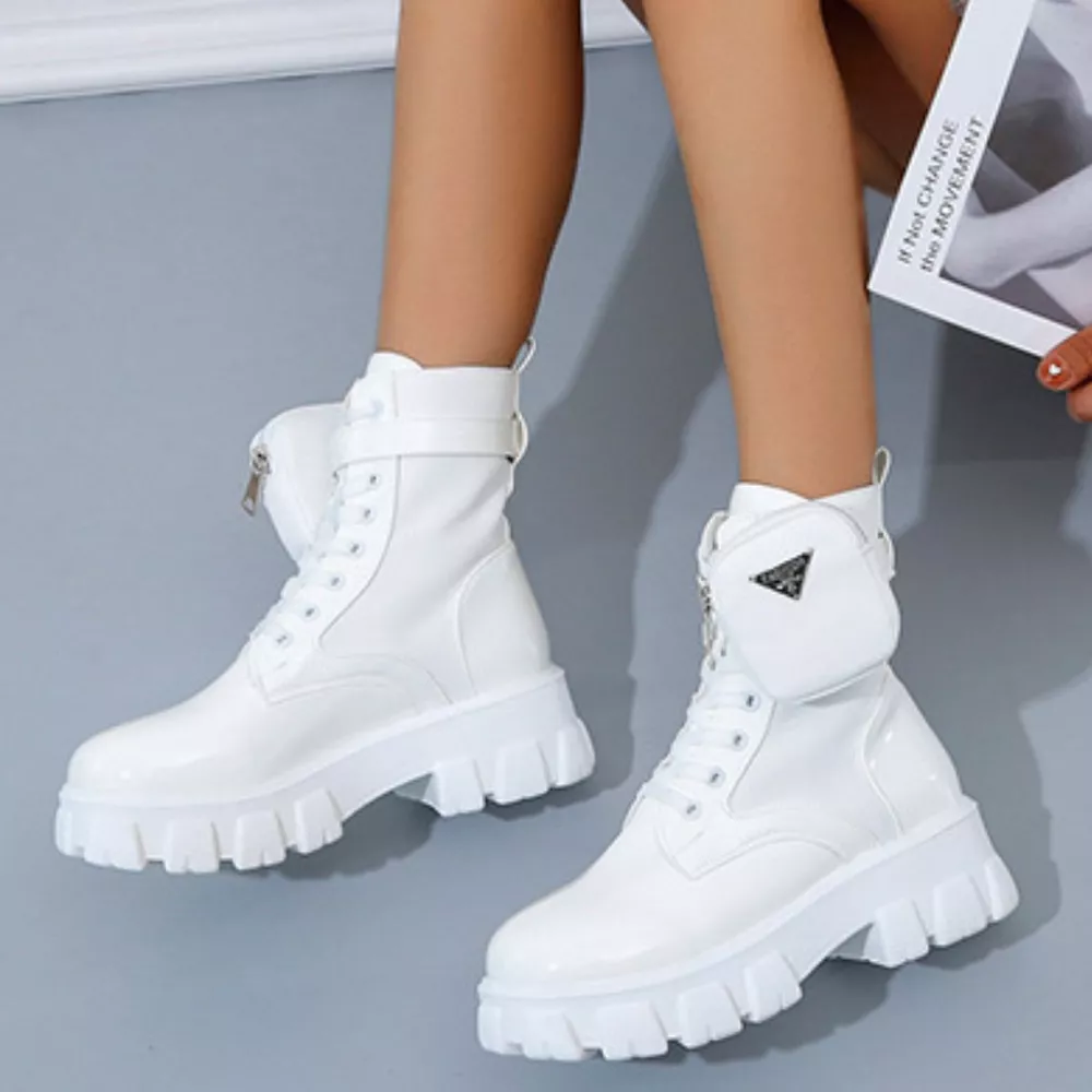 Lace Up Platform Ankle Boots, image 11