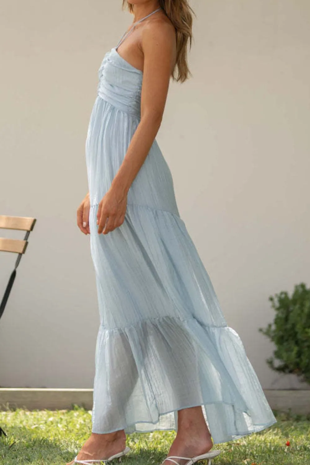 Tiered Halter Neck Cami Dress, image 7