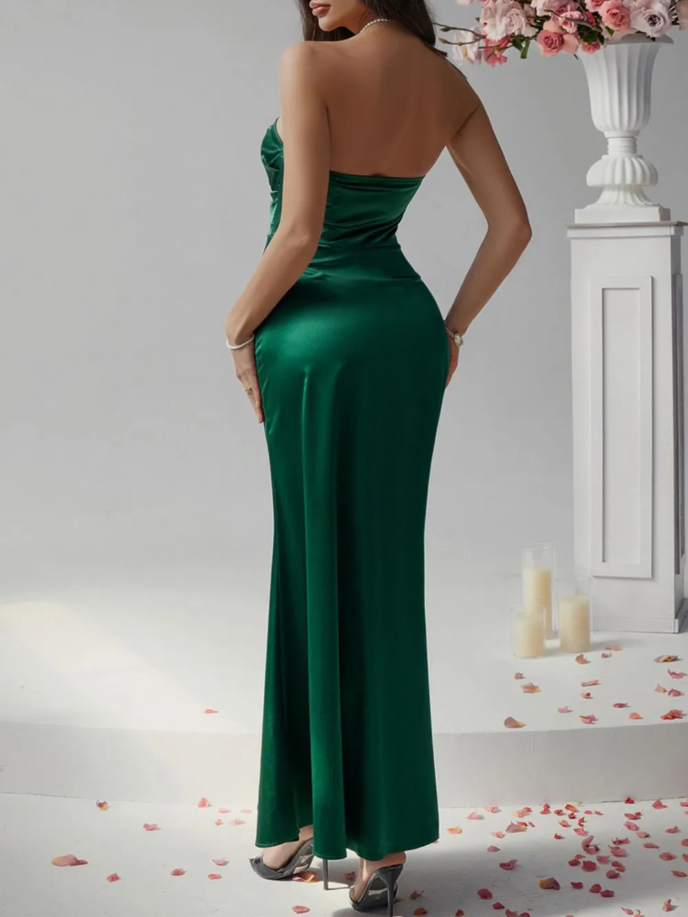 Ruched Tube Maxi Dress, image 13