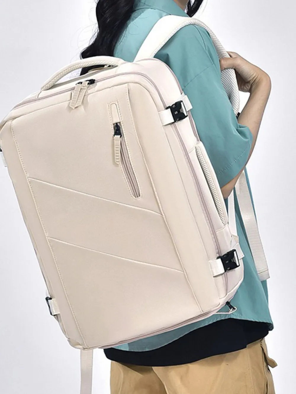Oxford Cloth Adjustable Straps Backpack Bag, image 2
