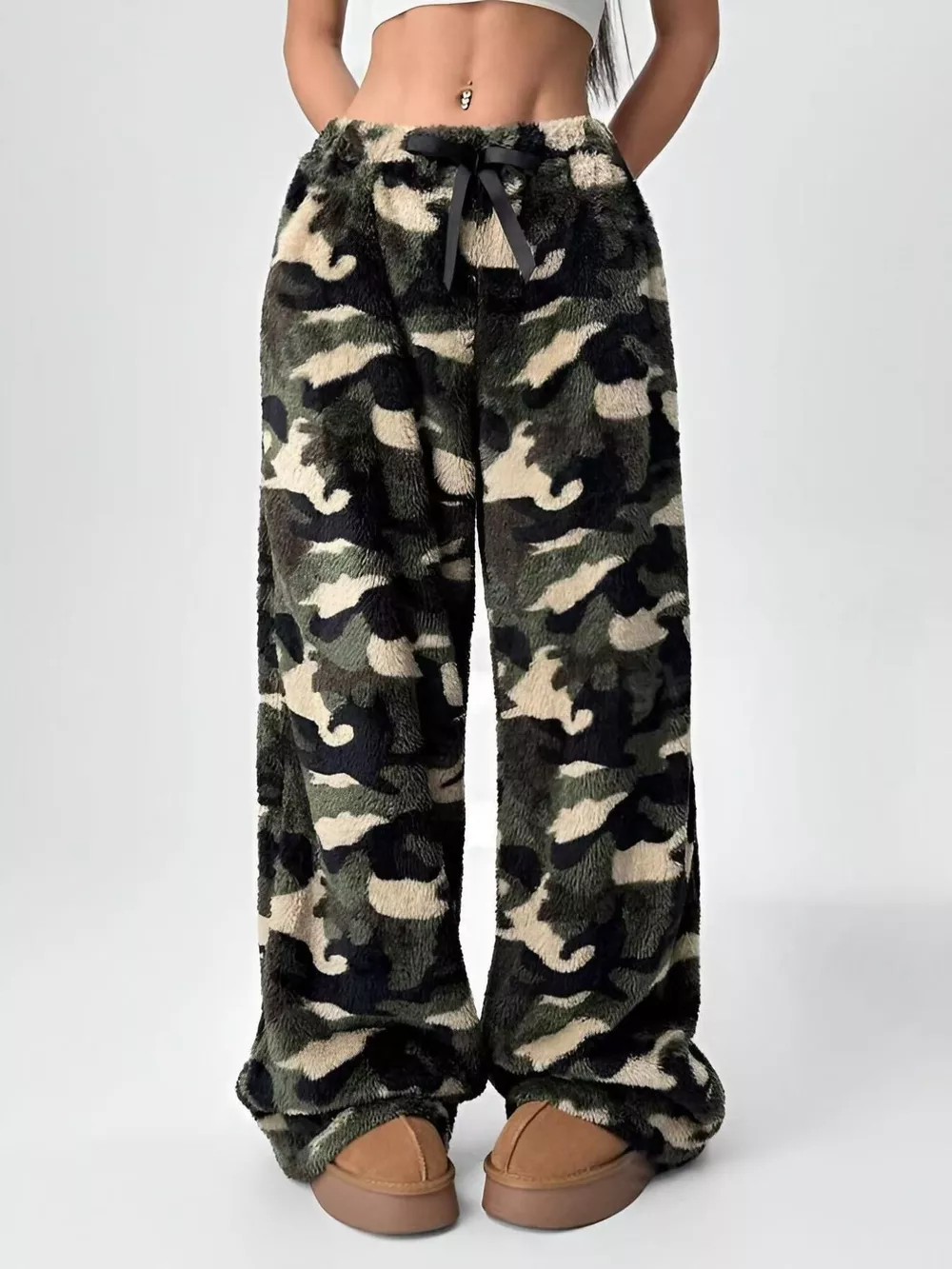 Drawstring Wide Leg Pants, image 13