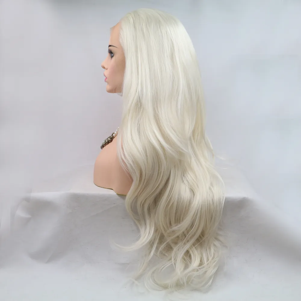 13*3" Lace Front Wigs Synthetic Long Wavy 24" 130% Density, image 4