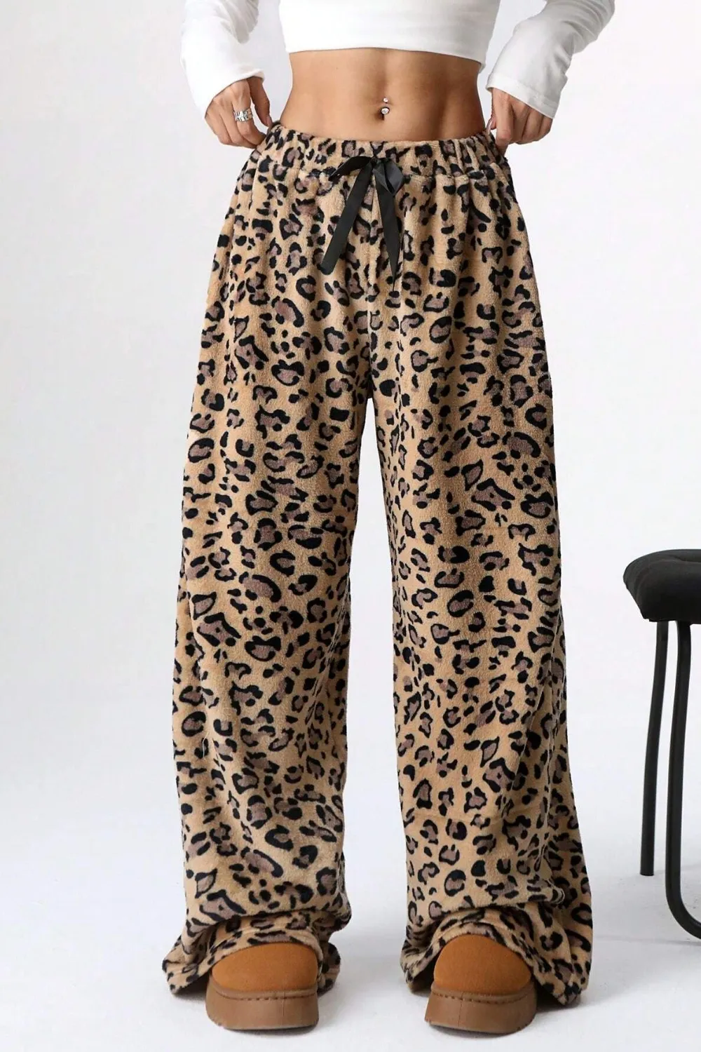 Leopard Wide Leg Pants, image 4