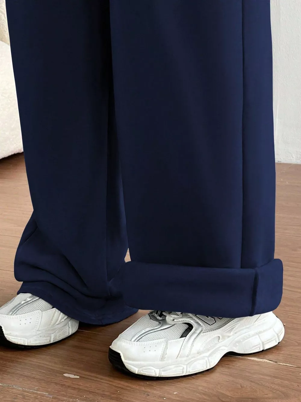 Casual Drawstring High Waist Wide Leg Sweatpants, image 17