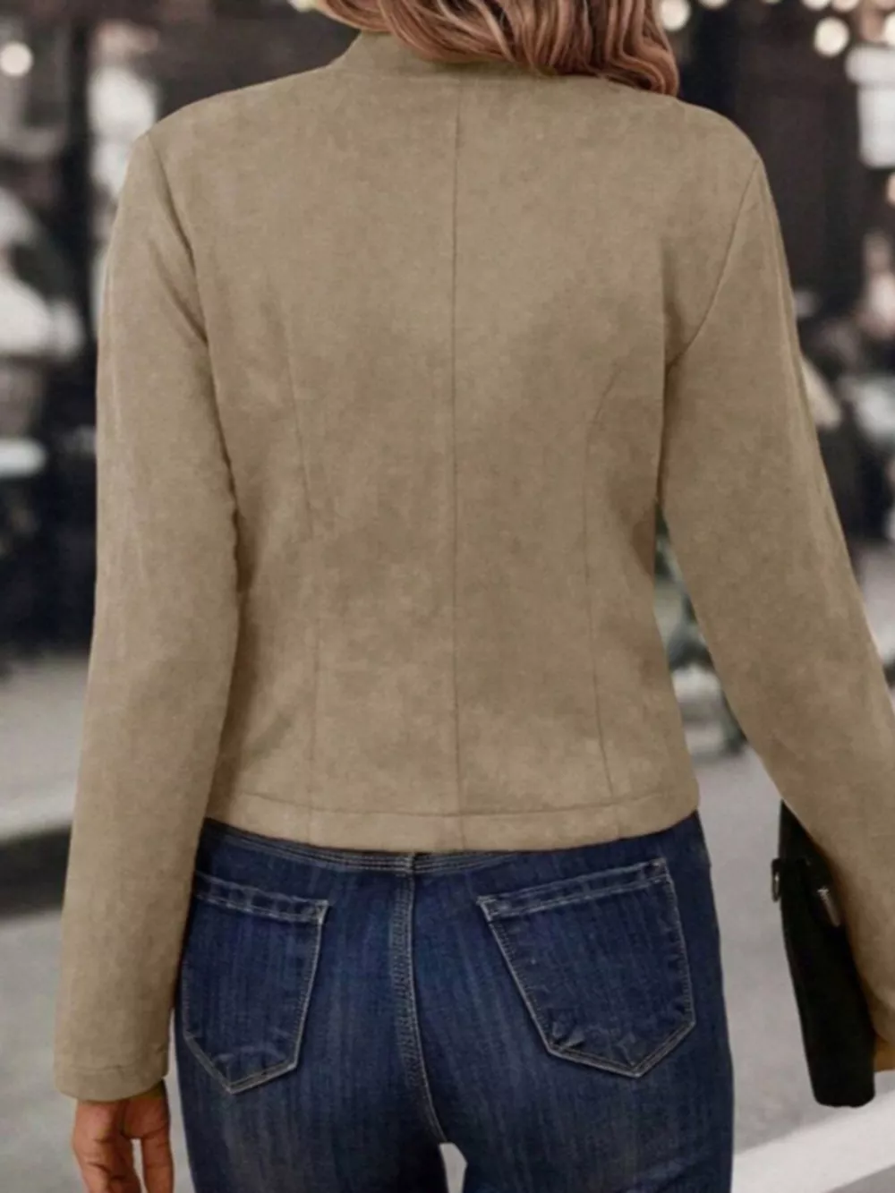 Open Front Cropped Jacket, image 3