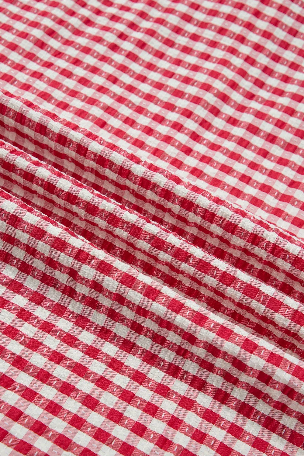 Gingham Half Sleeve Blouse, image 11