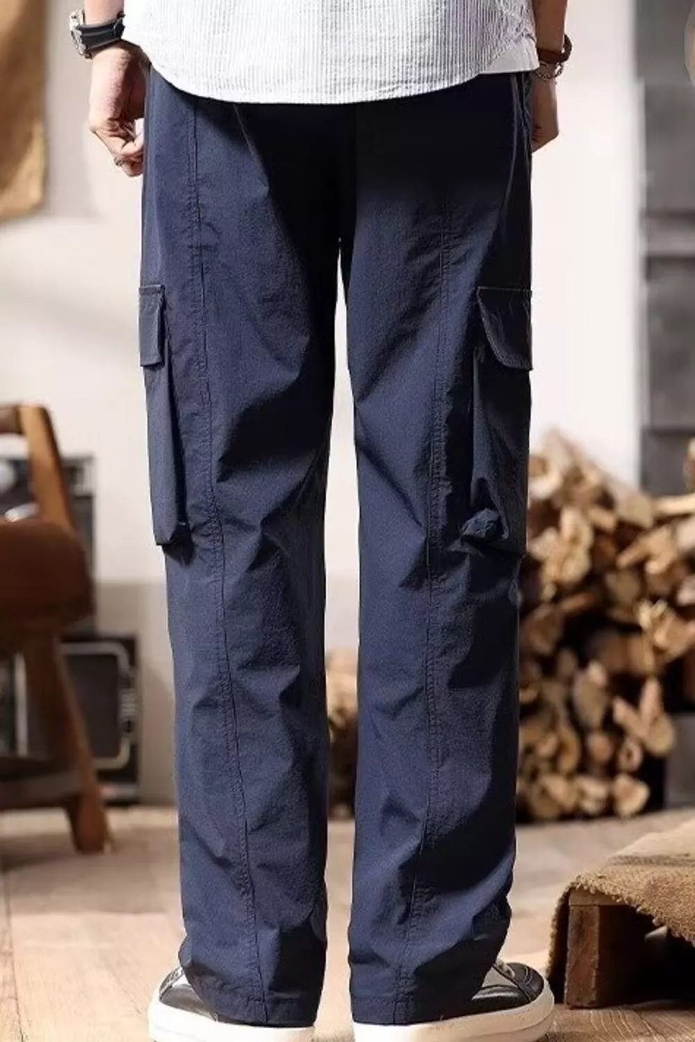 Men's Plus Size Relaxed Fit Multi-Pocket Cargo Pants, image 3
