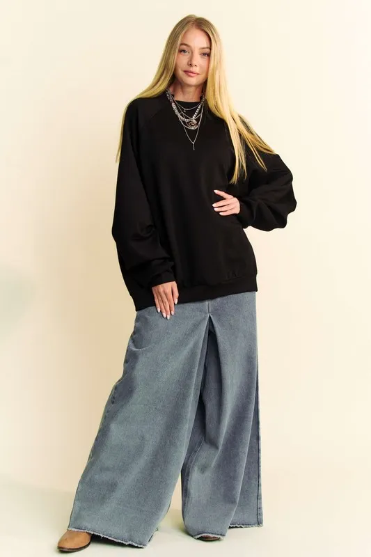 Round Neck Raglan Sleeve Sweatshirt, image 5