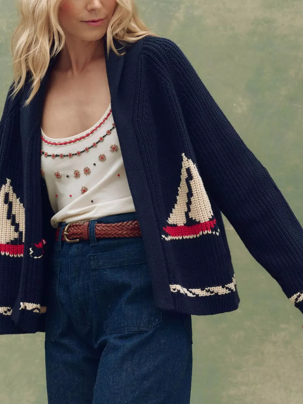 Open Front Long Sleeve Cardigan, image 5