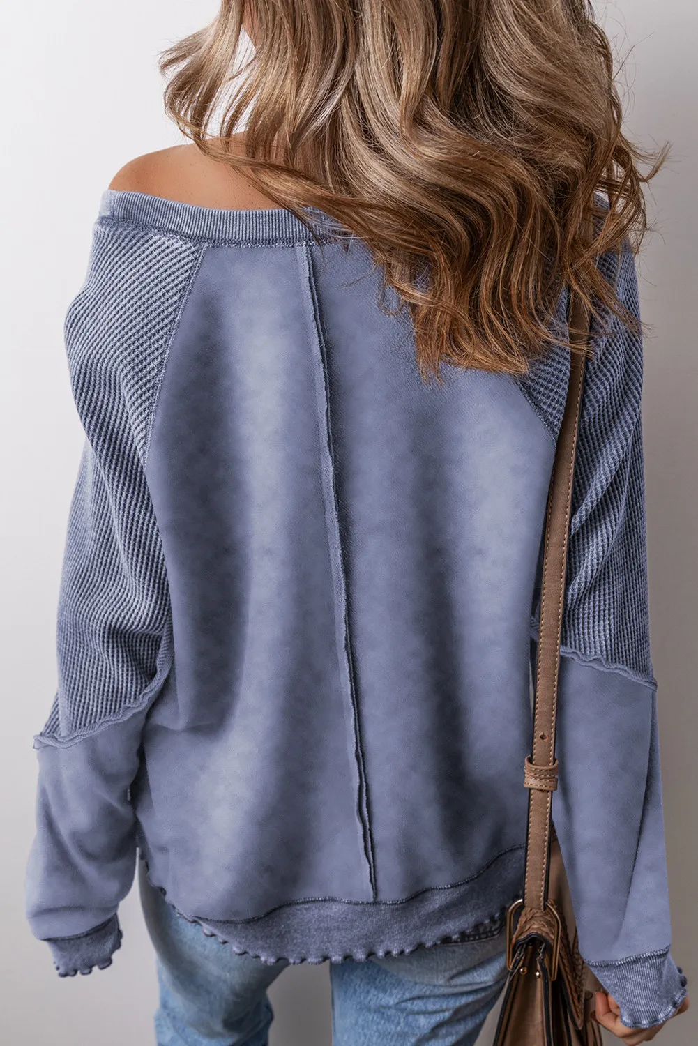 Exposed Seam Long Sleeve Sweatshirt, image 18