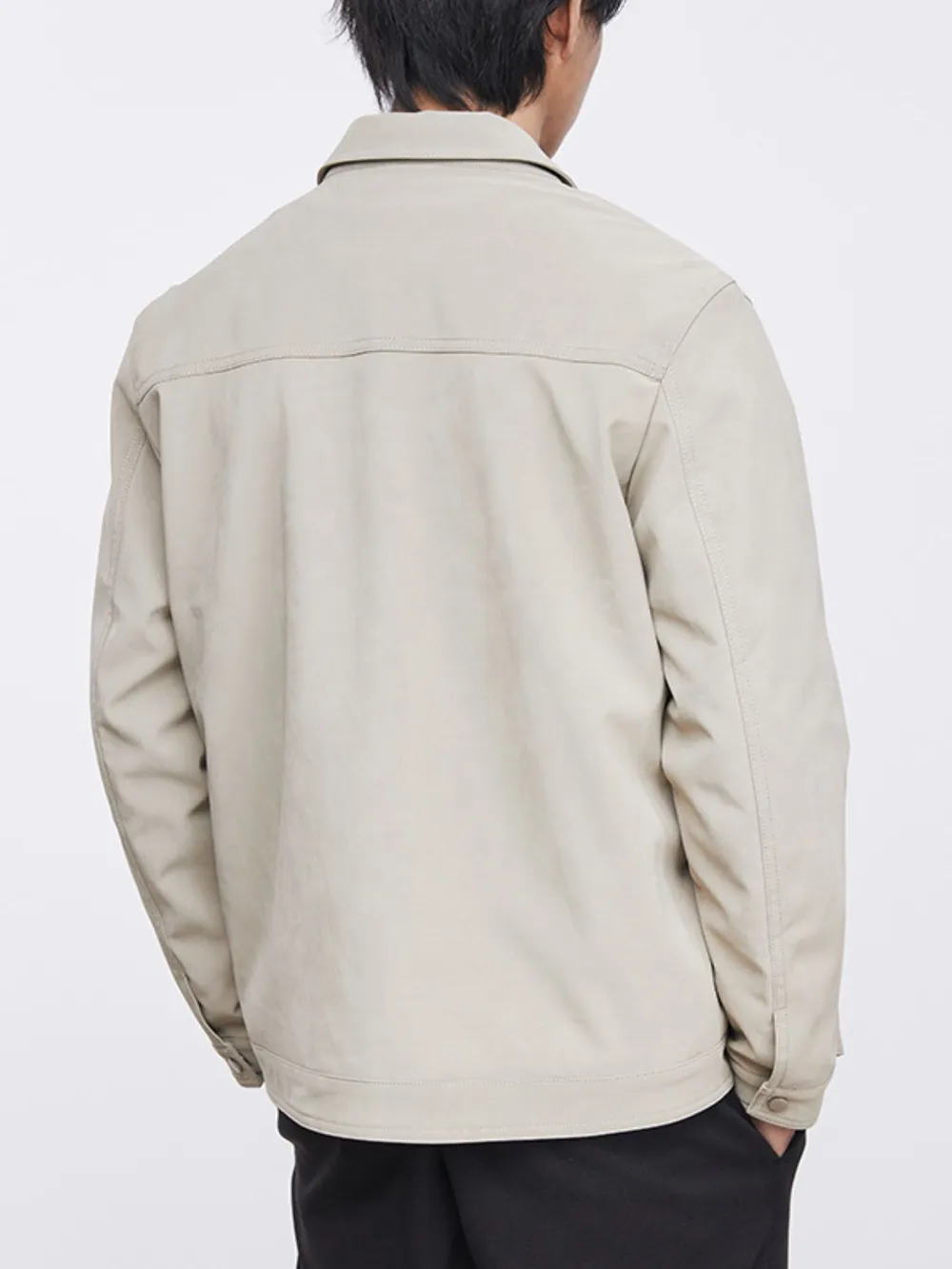 Men's Plus Size Button Up Long Sleeve Jacket, image 8