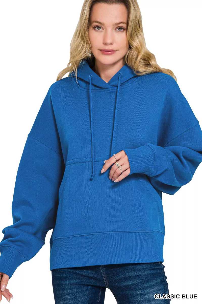 Oversized Fleece Kangaroo Pocket Hoodie