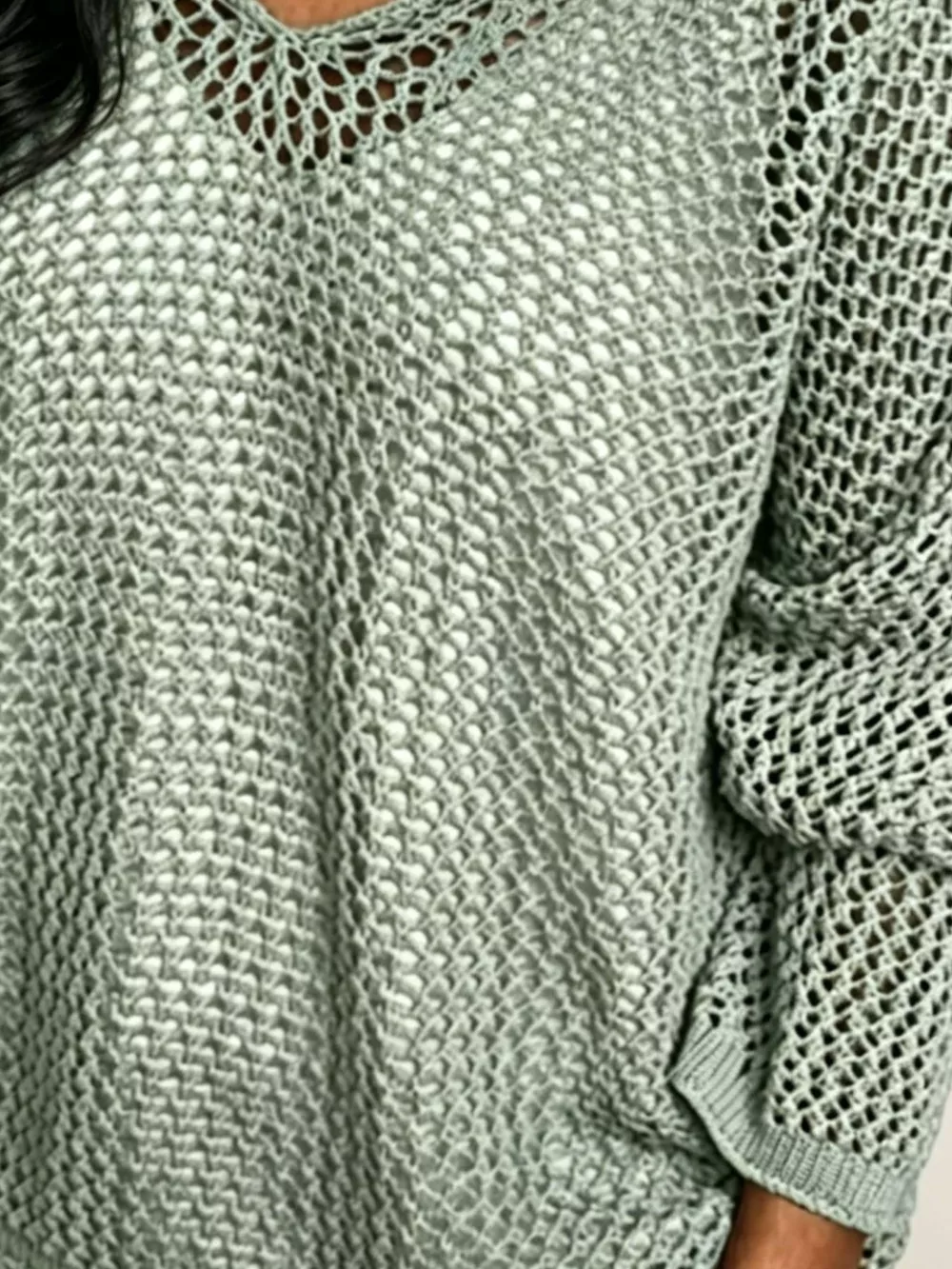 Loose Knit Hooded Cover Up, image 6