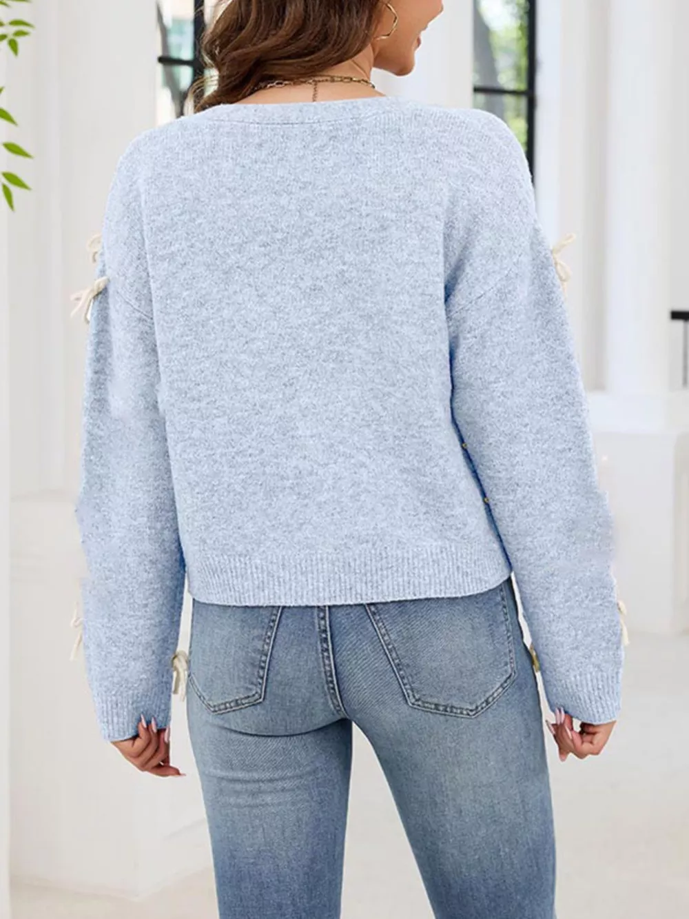 Bow Button Up Cardigan, image 8