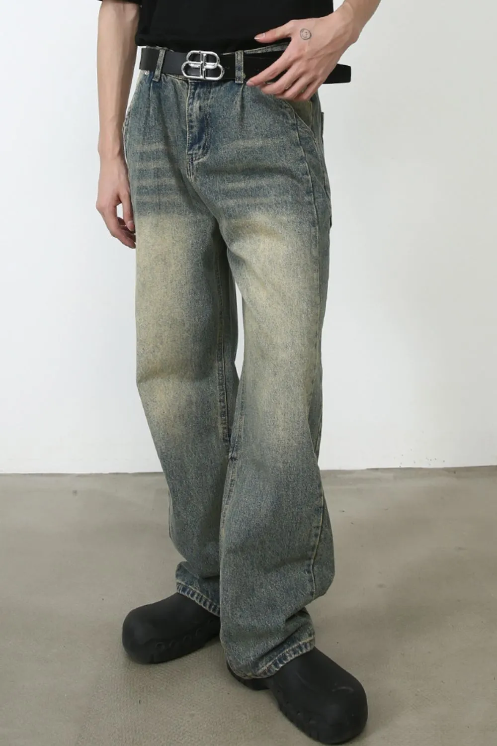 Men's Wide Leg Jeans, image 4
