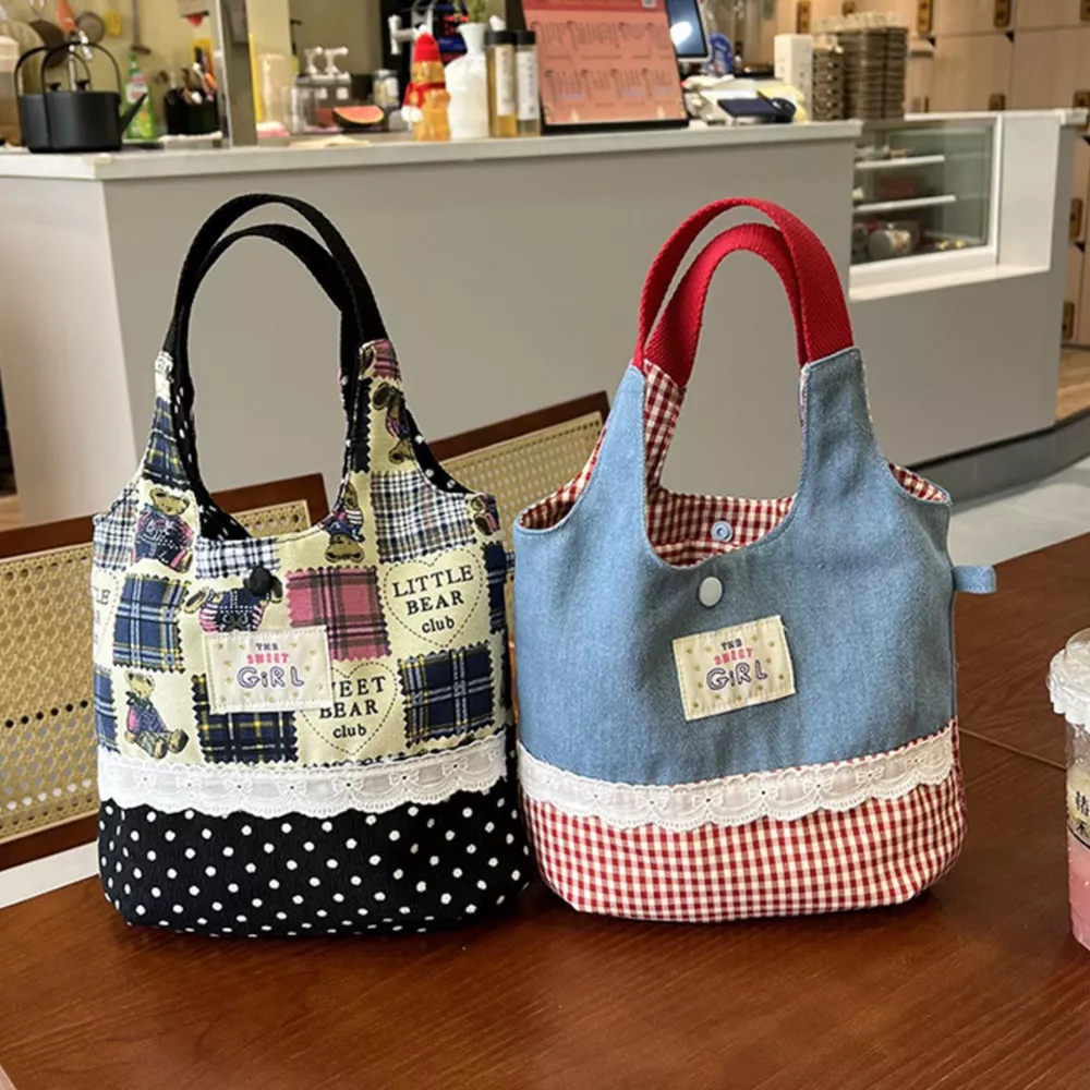 Printed Canvas Handbag, image 2